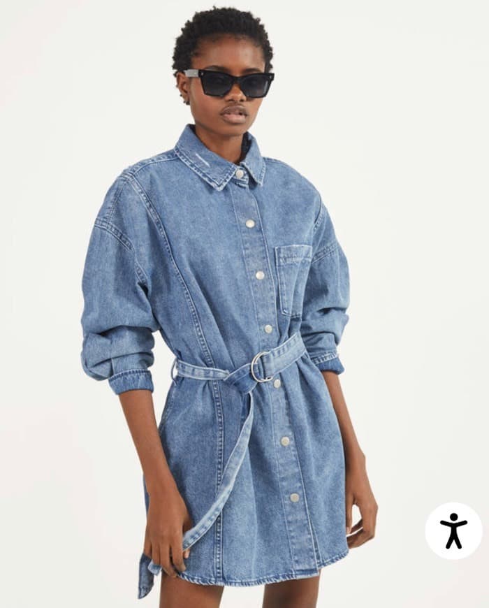 Product Belt denim dress 