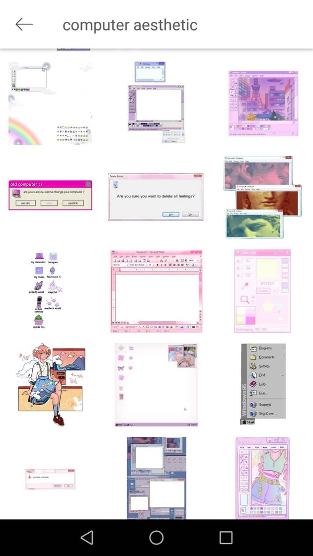 Fashion Computer aesthetic 