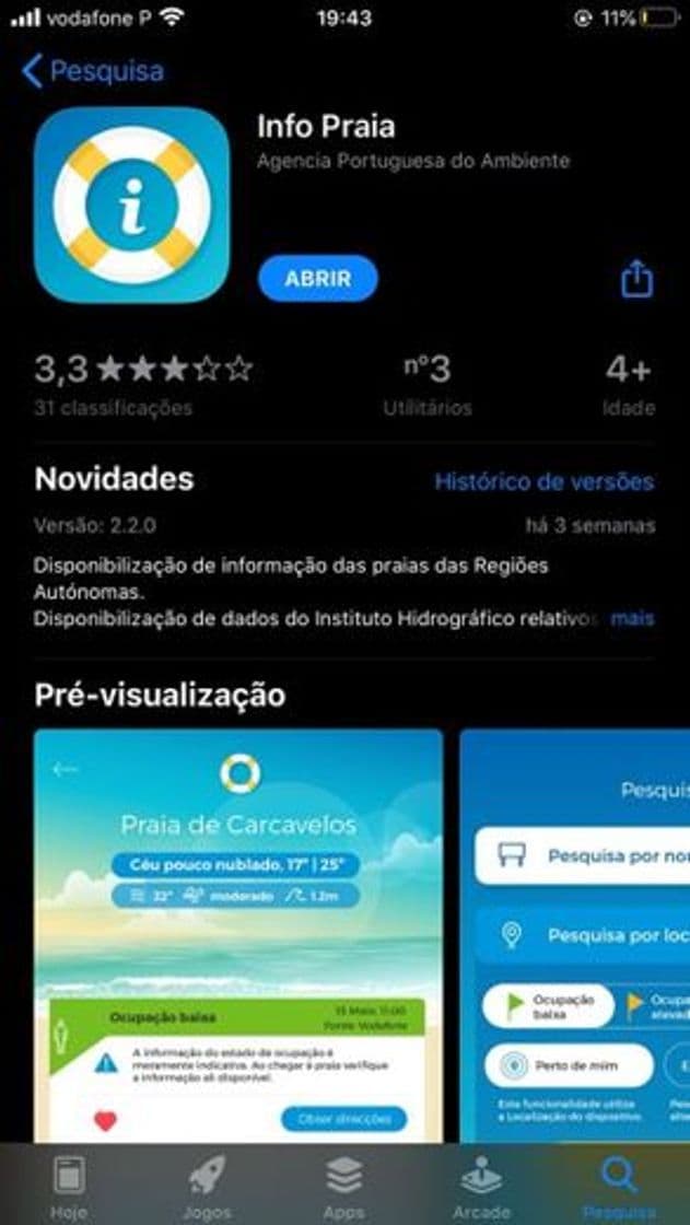 App ‎Info Praia na App Store