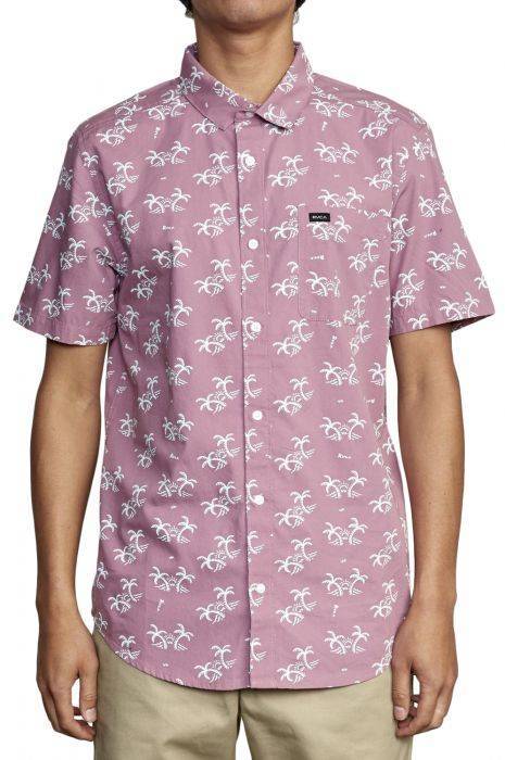 Moda Camisa RVCA Easy Palms Ss Mauve