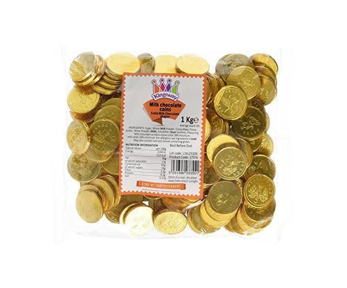 Product MVS Wholesale Monedas de Chocolate con Leche - Bolsa de 1 kg