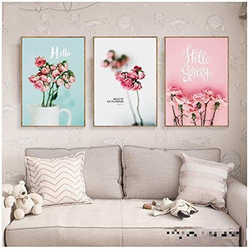 Producto Giclee Modern Art Poster Decoracao para Casa Carteles Decorativos Pink Nordic Poster