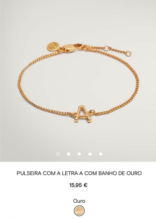 Moda Pulseira com letra 