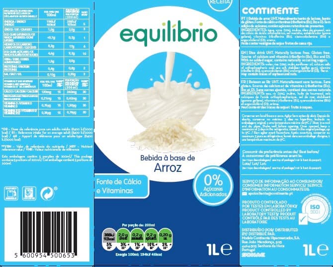 Product Bebida Vegetal de Arroz 