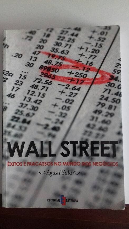 Book Wall street Êxitos e fracassos no mundo dos negocios de agusti sala