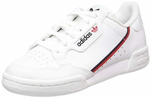 Fashion Adidas Continental 80 J, Zapatillas de Deporte Unisex-Child, Blanco