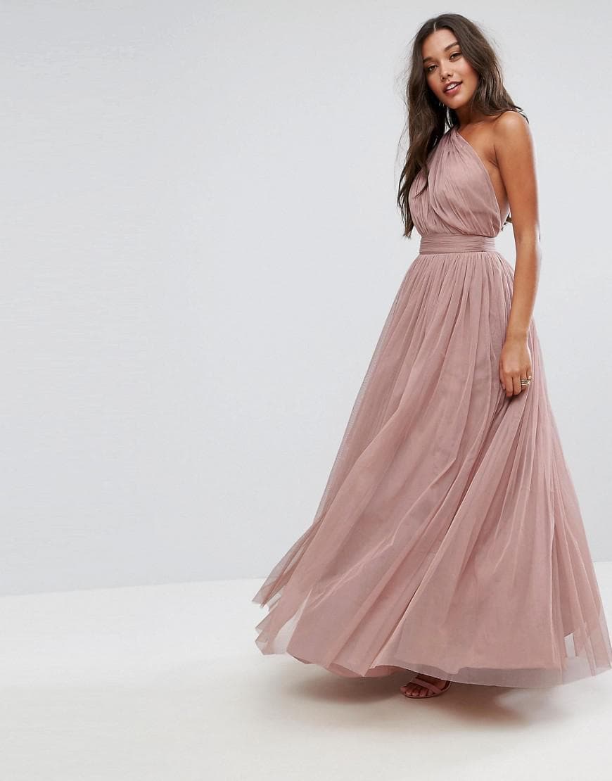 Product ASOS One Shoulder Tulle Maxi Dress