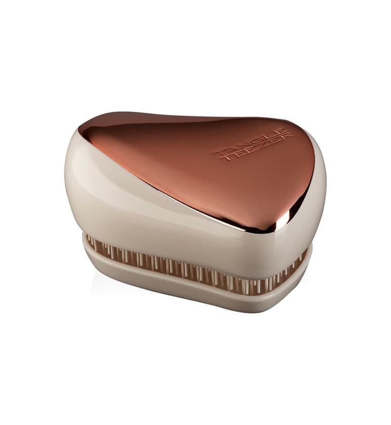 Belleza Tangle Teezer - Cepillo desenredar Compact Styler Rose Gold Cream