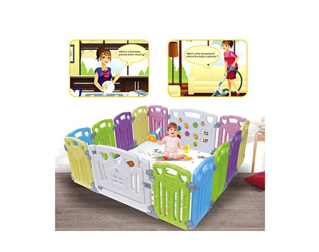 Product Baby Playpen - Centro de actividades para niños, juego de seguridad en