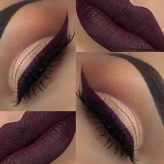 Fashion Burgundy makeup