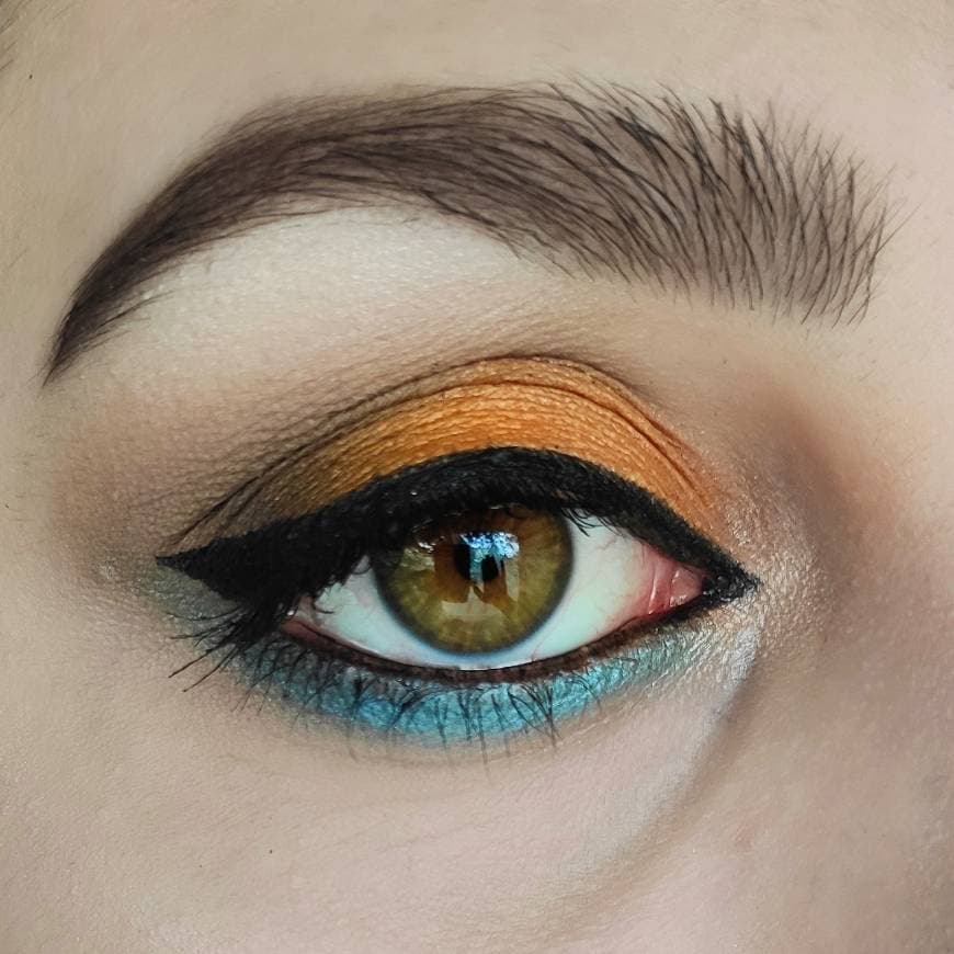 Fashion Orange & Blue makeup