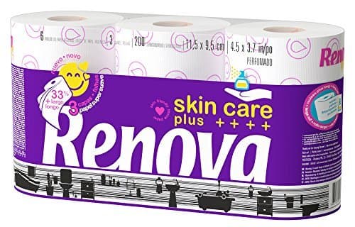 Producto Renova Skin Care Plus Papel Higiénico Decorado Perfumado