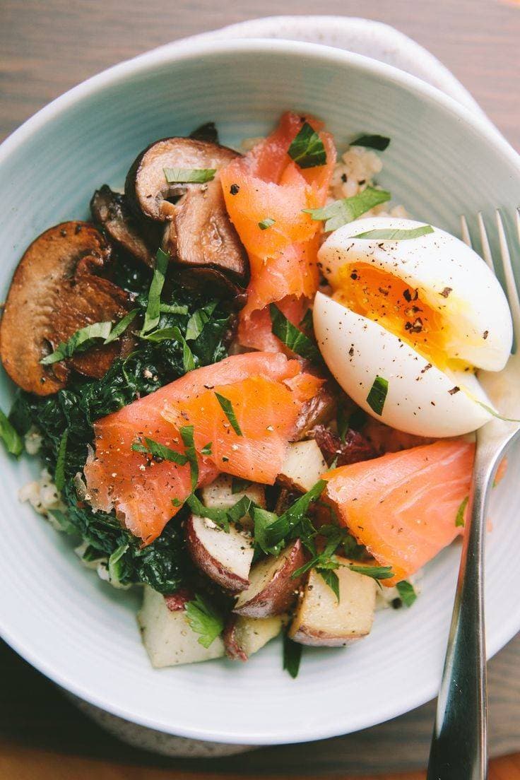 Moda Smoked Salmon Breakfast Bowl with a 6-Minute Egg — A Thought ...