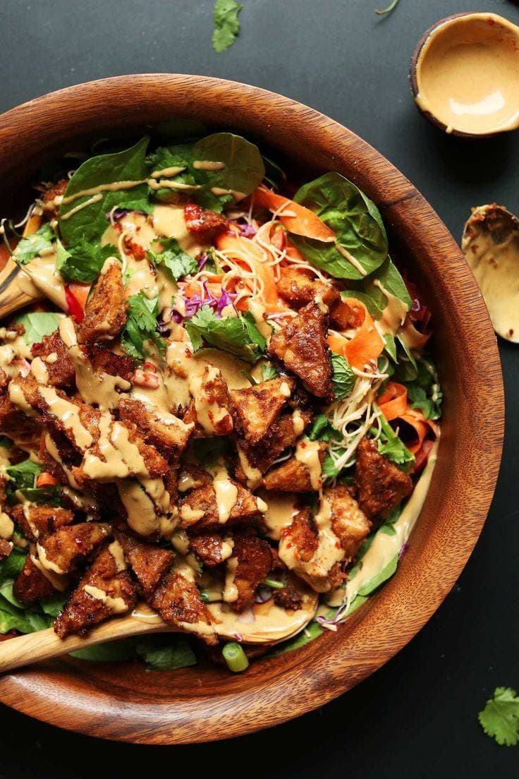 Moda Blissed-Out Thai Salad with Peanut Tempeh