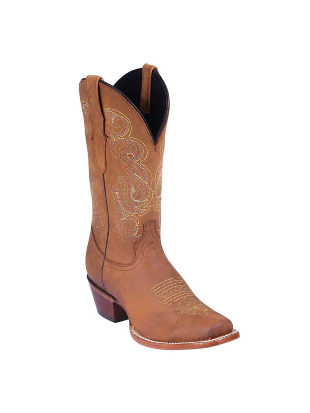 Moda Texana Botas Cowboy de Mujer Camel