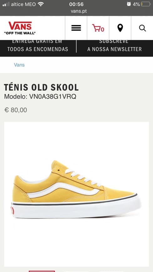 Product Yellow old skool 