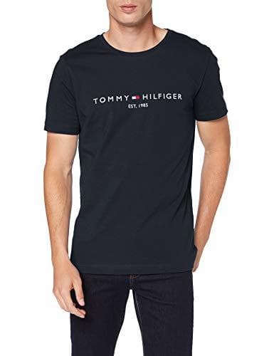 Moda Tommy Hilfiger Herren TOMMY FLAG HILFIGER TEE Sporttop, Blau