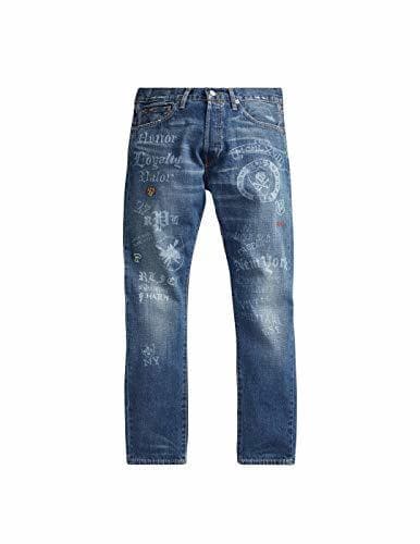 Fashion Vaqueros Ralph Lauren Sullivan Slim Azul Hombre 31 Azul