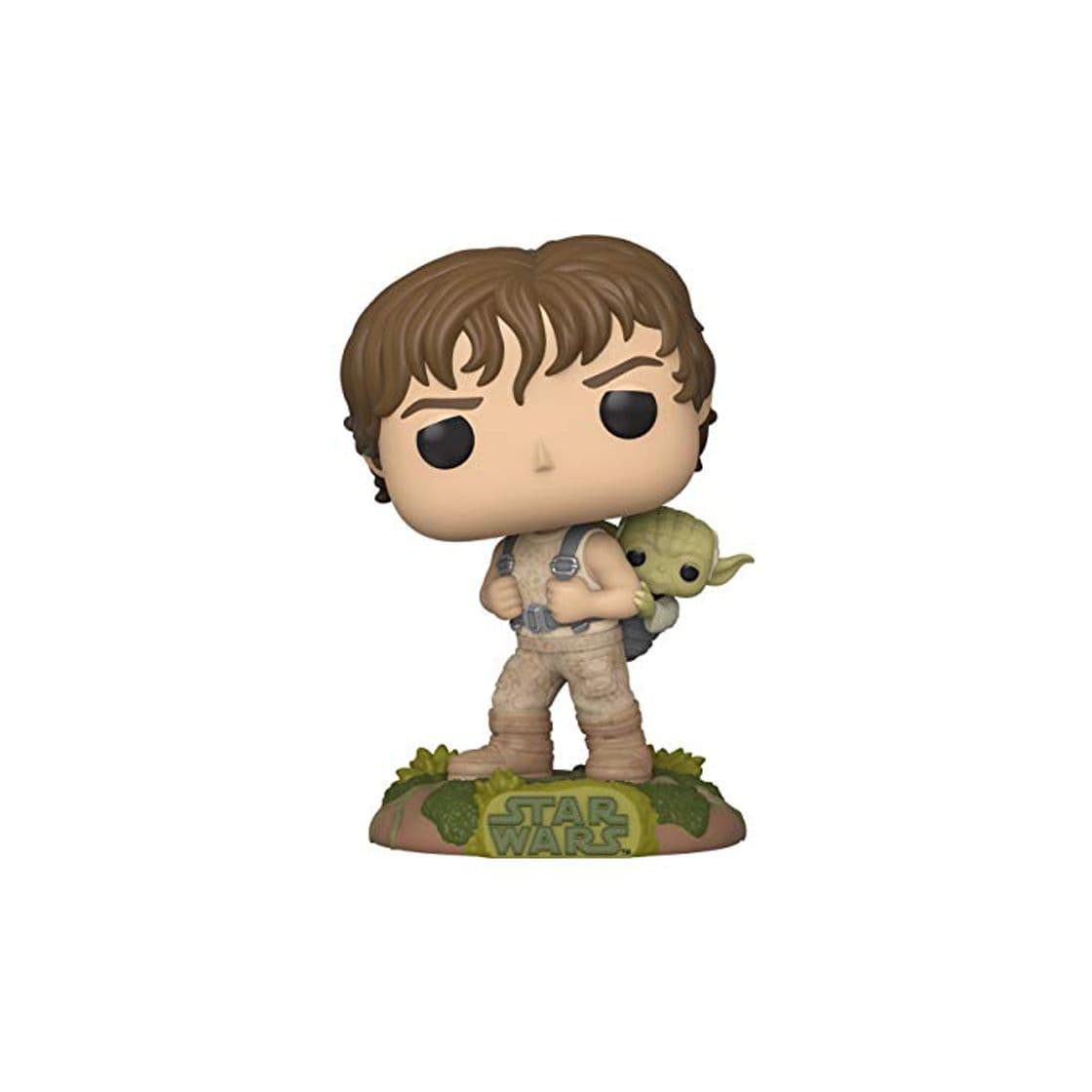 Game Funko- Pop Vinyl: Star Wars-Training Luke with Yoda Figura Coleccionable, Multicolor