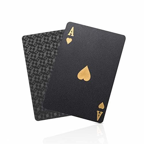 Product SolarMatrix Baraja Poker Plastico Negro