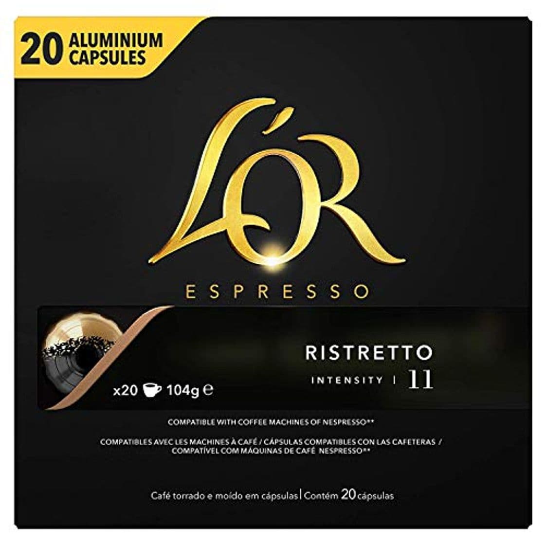 Producto L'OR Espresso Café Ristretto Intensidad 11 - Nespresso® * Cápsulas de café