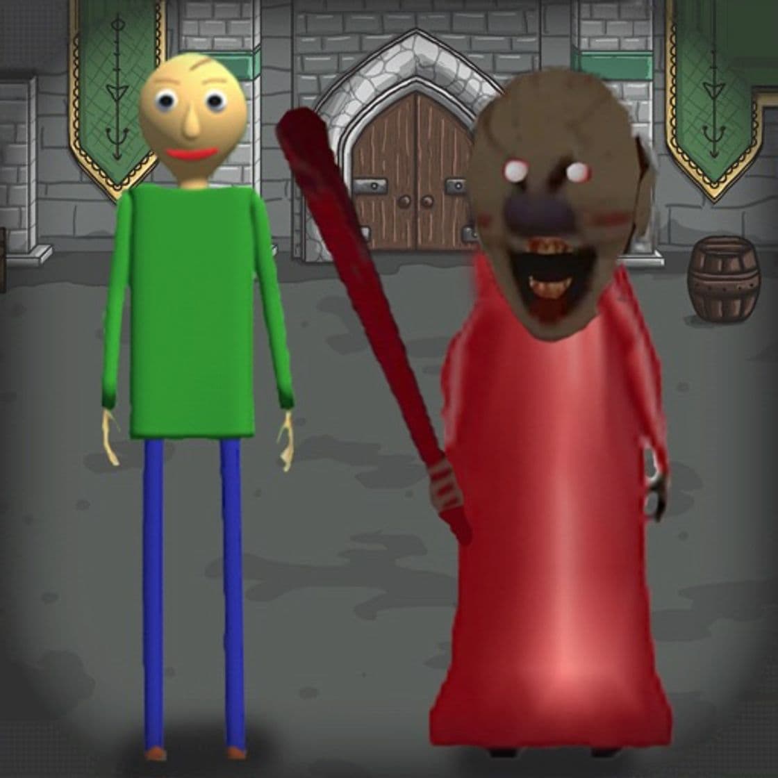 App Red Granny and Green Baldi 2