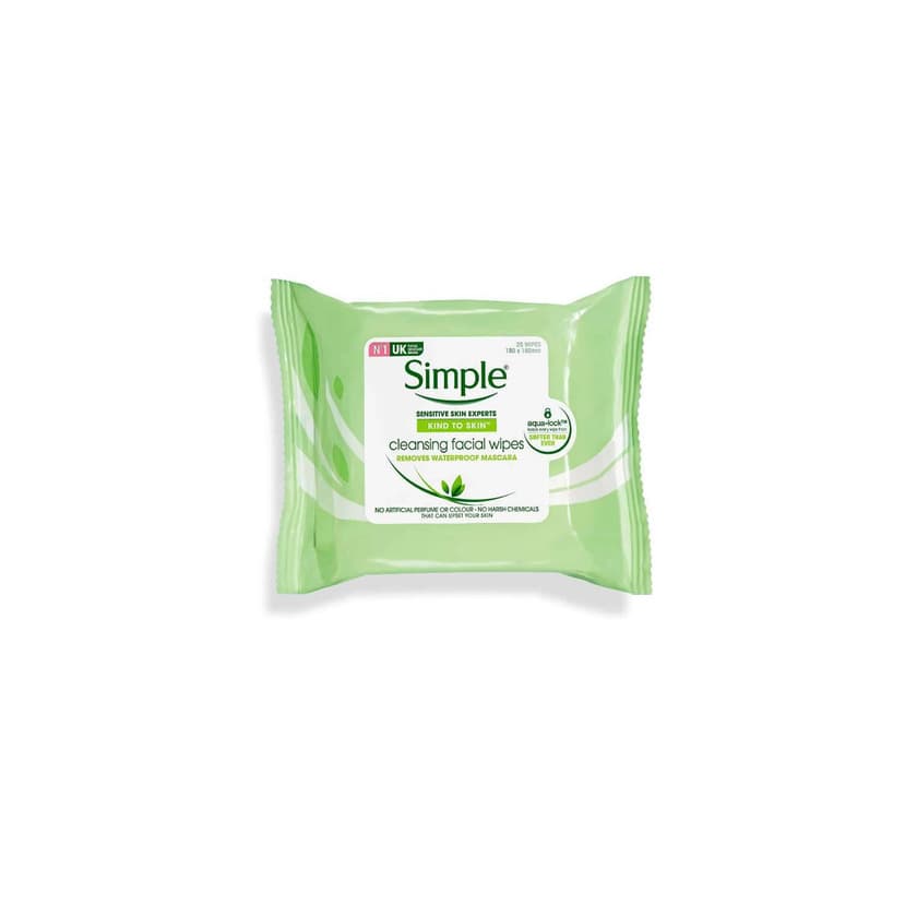 Product Simple cleansing facial wipes