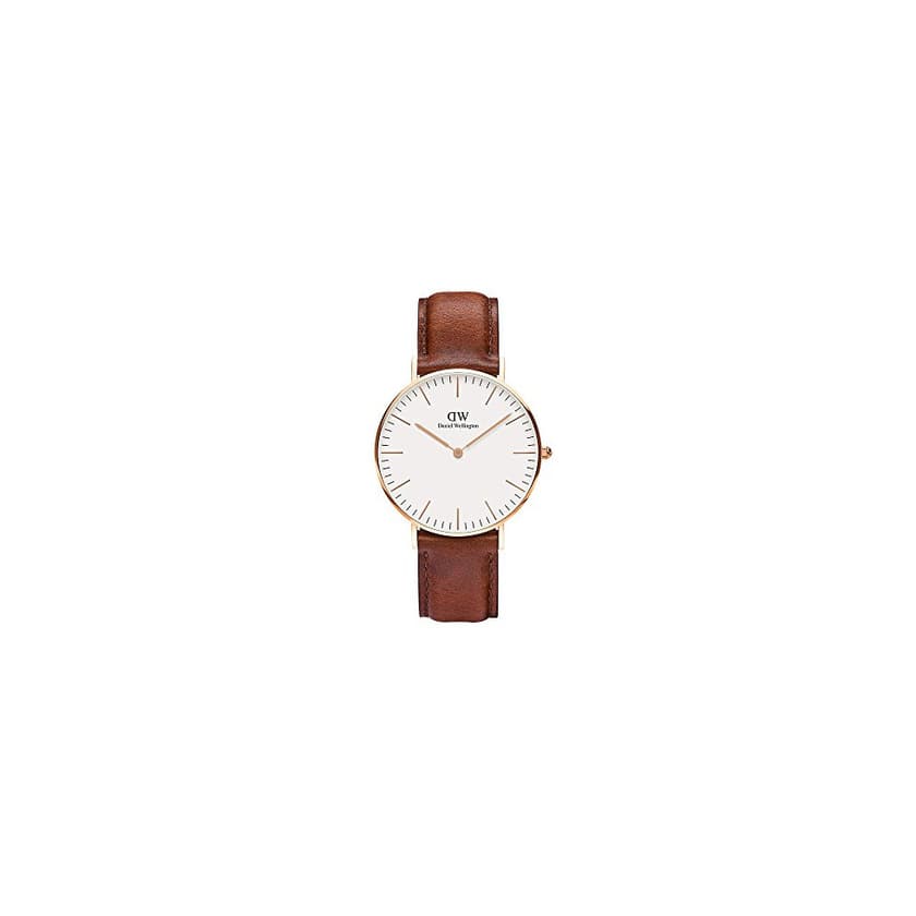 Moda Daniel Wellington - Reloj analógico para mujer de cuero