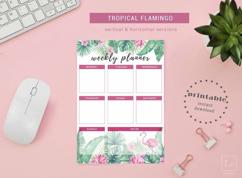 Product Tropical Weekly Planner