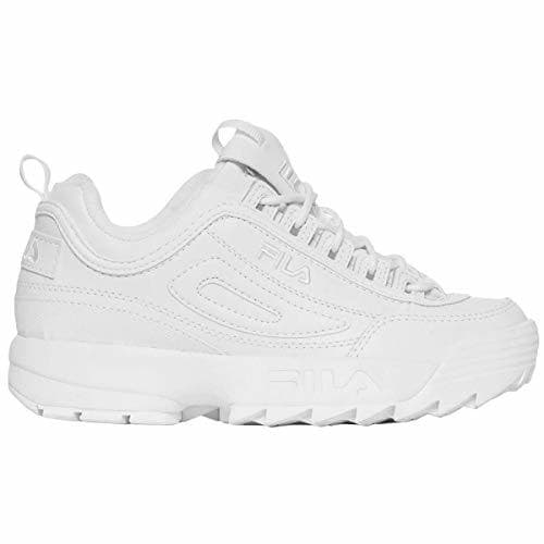 Fashion Fila Youth Disruptor II Synthetic Triple White Entrenadores 39.5 EU