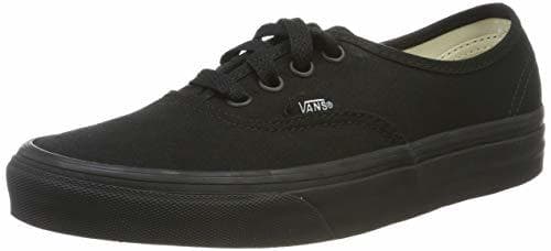 Fashion Vans Authentic, Zapatillas de Tela Unisex, Negro