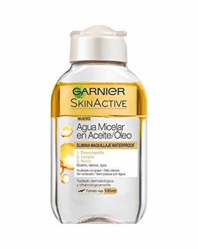 Beauty Garnier Skin Active - Agua Micelar en Aceite, Elimina el Maquillaje Waterpoof,