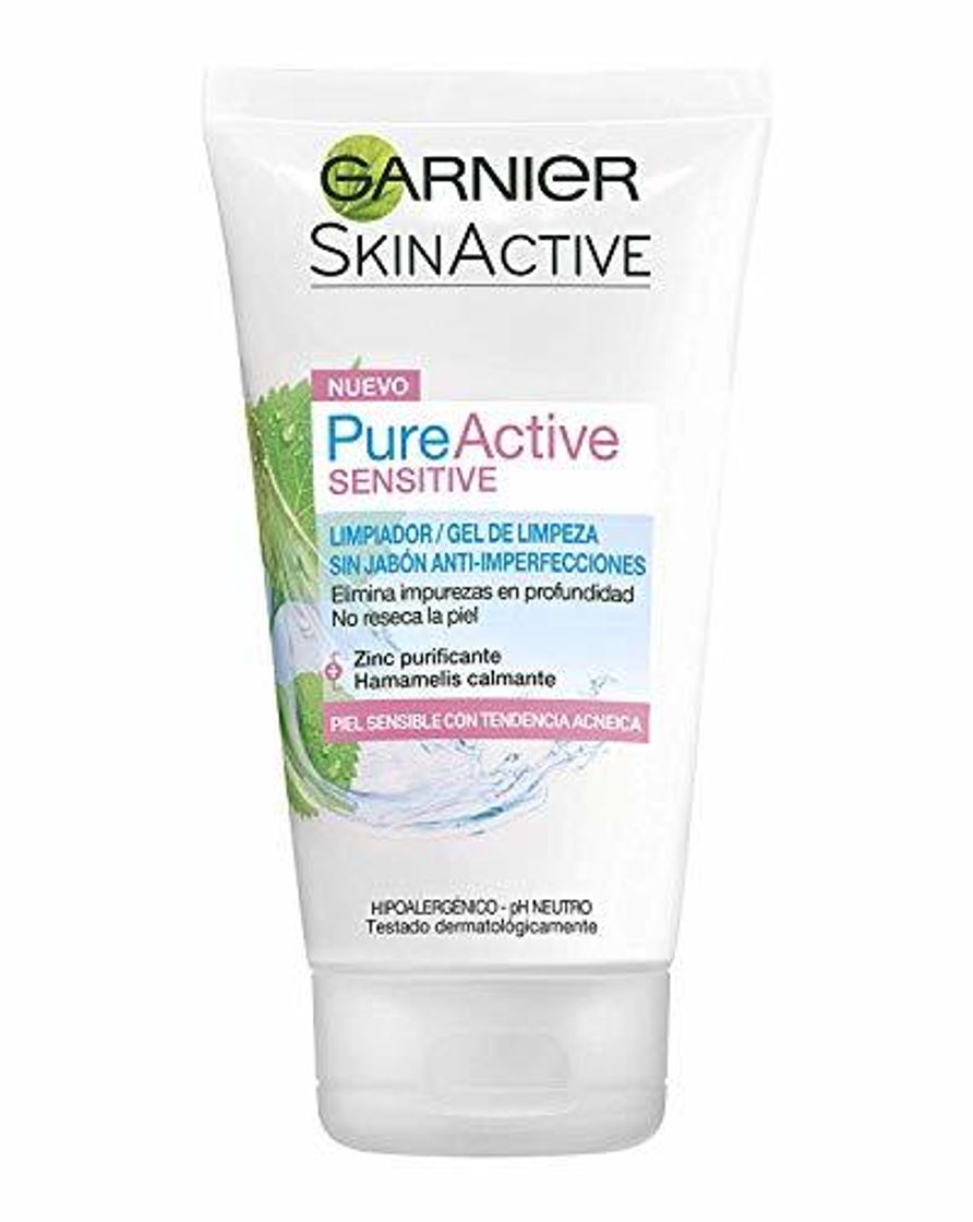 Product Garnier Skin Active Pure Active Sensitive Limpiador sin Jabón Anti-Imperfecciones para Pieles