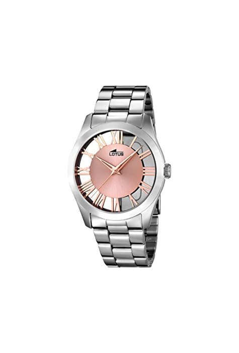 Product Lotus Watches Reloj Análogo clásico para Mujer de Cuarzo con Correa en