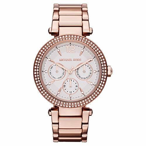 Place Michael Kors para Mujer-Reloj analógico de Cuarzo Chapado en Acero Inoxidable MK5781