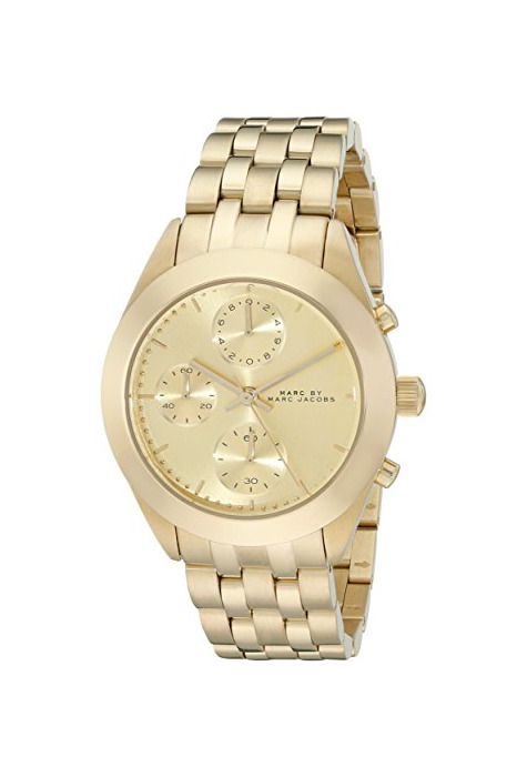 Product Marc Jacobs Women's 36mm Chronograph Gold Steel Bracelet & Case Watch MBM3393