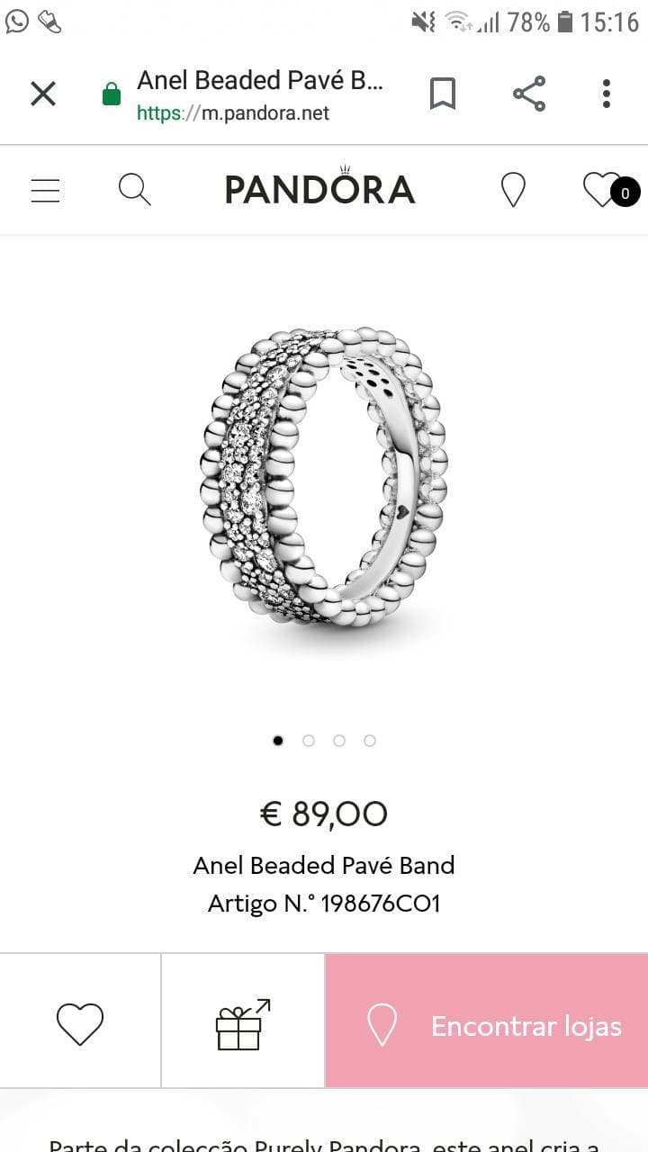 Producto Anel da pandora