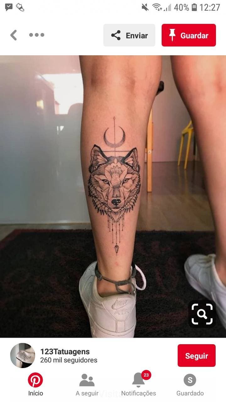 Producto Tatuagem lobo