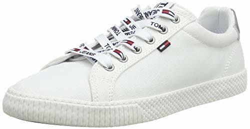 Fashion Tommy Hilfiger Tommy Jeans Casual Sneaker, Zapatillas para Mujer, Blanco