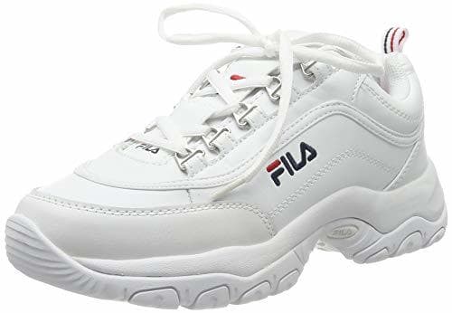 Fashion Fila Strada Low wmn, Zapatillas Altas para Mujer, Blanco