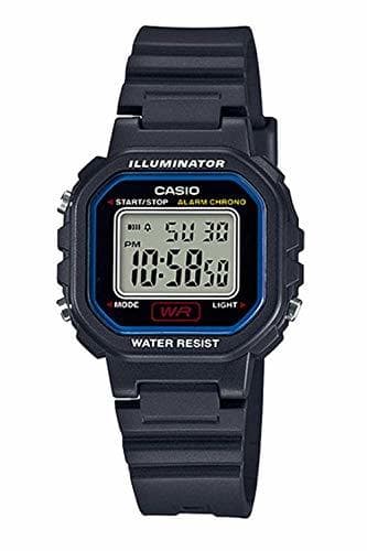 Moda Casio Reloj Digital para Mujer de Cuarzo con Correa en Resina LA-20WH-1CEF