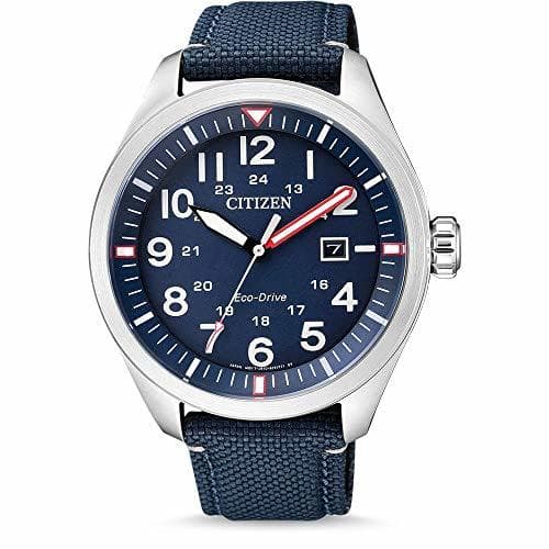 Fashion Citizen Reloj Analógico para Hombre de Cuarzo con Correa en Nailon AW5000-16L