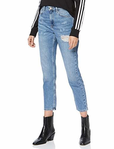 Producto New Look Rome Rip Mom, Vaqueros slim Mujer, Azul