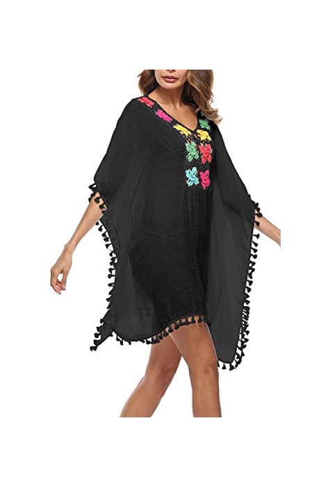 Producto Mujer Ropa de Baño Bikini Cover up Cubrir Suelto Tunica Bohemios Vestido