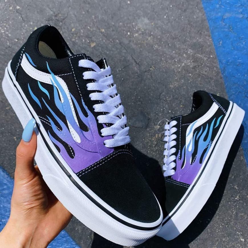 Product Vans Old Skool blue flame