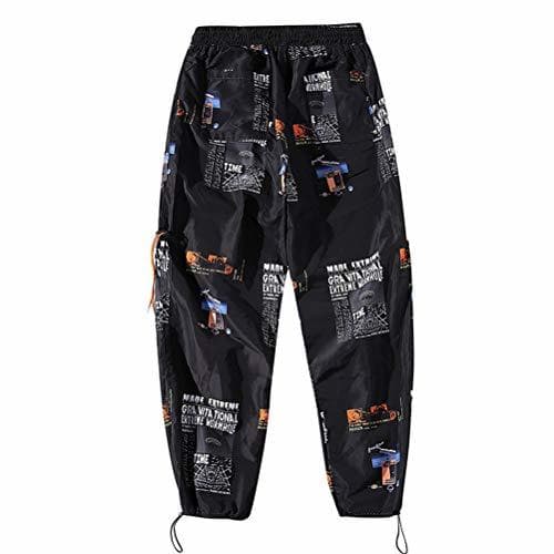 Moda Hombres Ropa Deportiva Pantalones de Calle Pantalones de Cintura elástica Estampado Casual