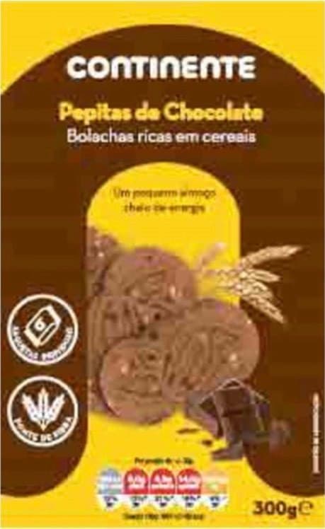 Producto Bolachas Pequeno Almoço Com Pepitas de Chocolate
Continente