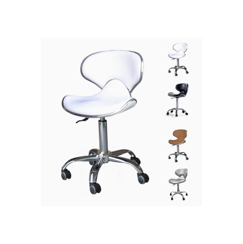 Product Silla de trabajo con ruedas y respaldo