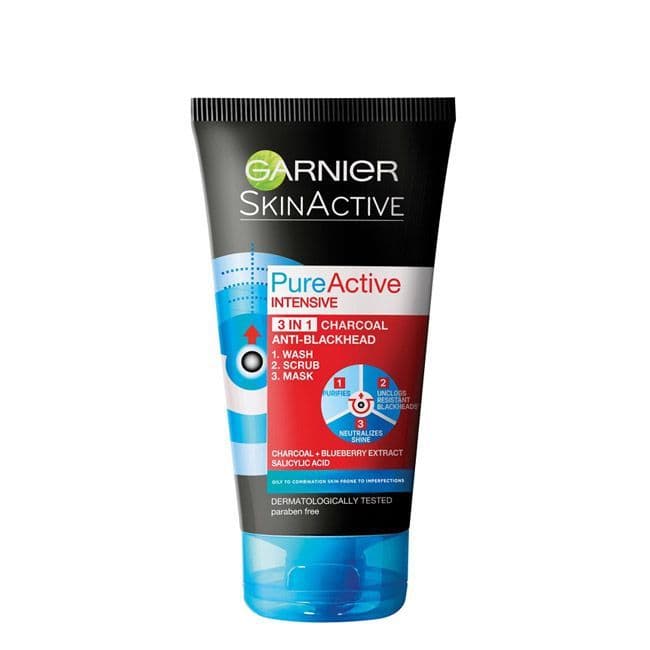 Moda Pure Active Intense máscara 3 em 1 carvão