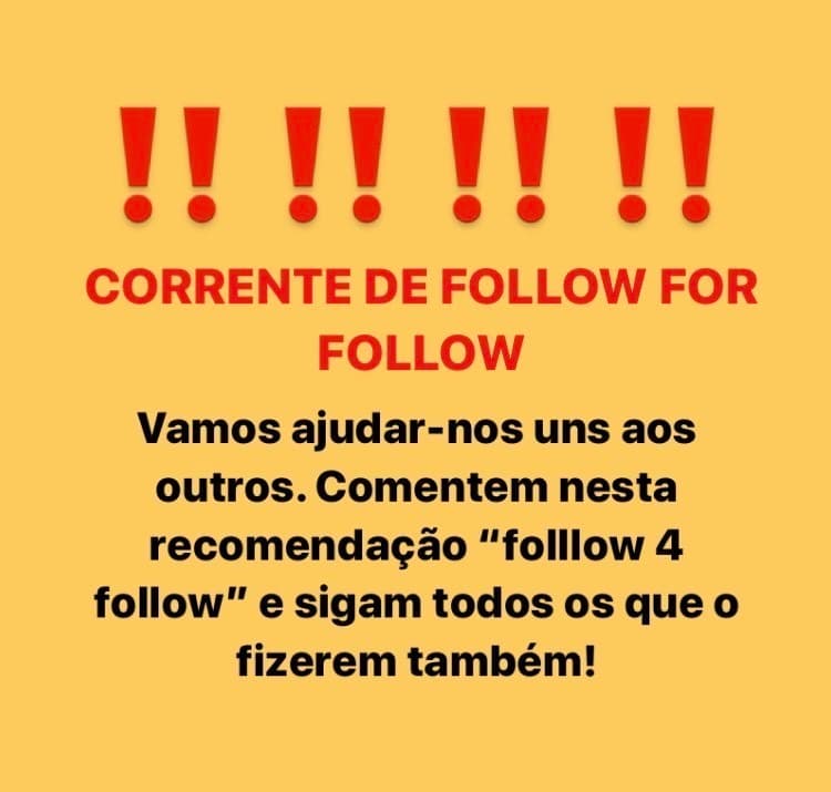 Moda Corrente FOLLOW 4 FOLLOW